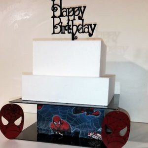 Spiderman Marvel Inspired Acrylic Cake Stand